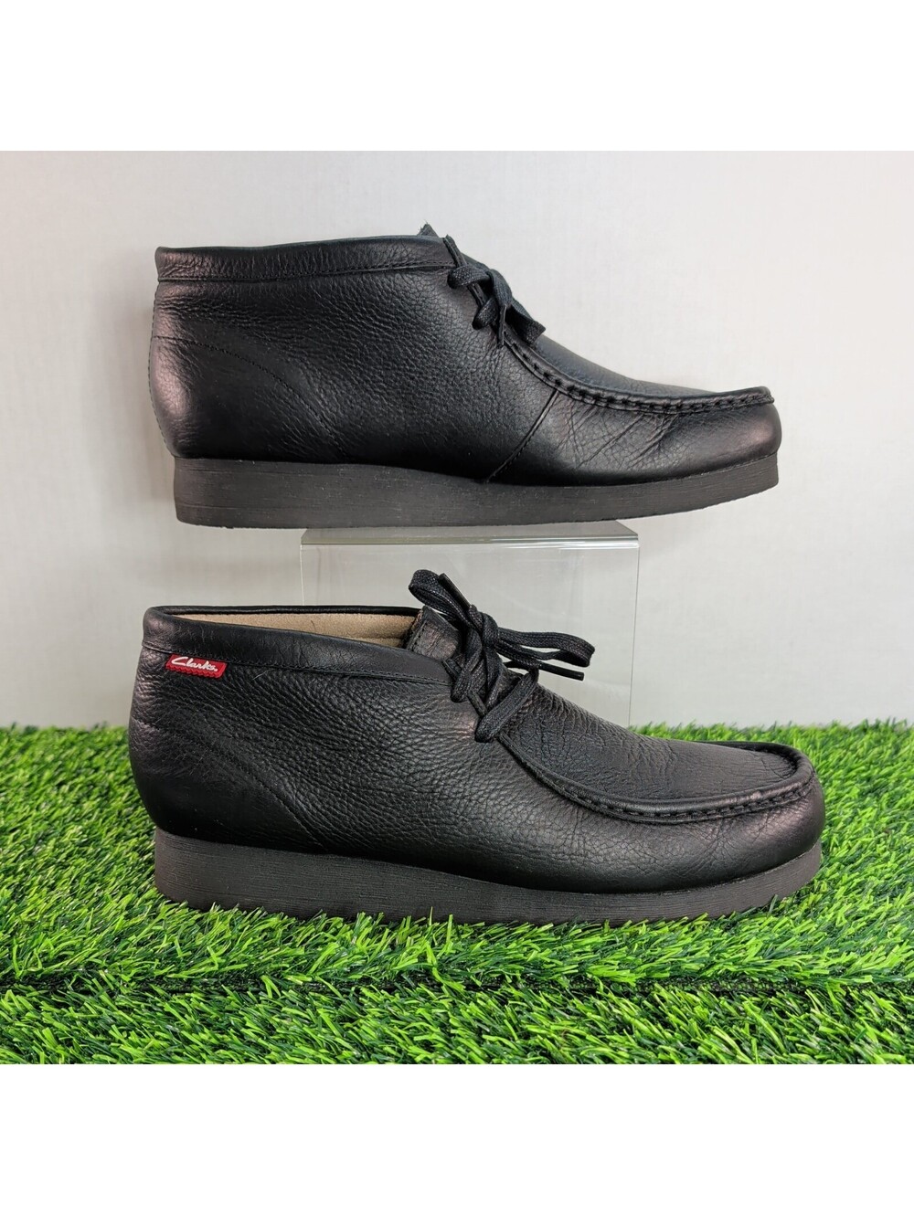 Clarks Boots Stinson Padmore II Premium Wallabee Black Shoes Size 10.5M